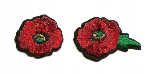 

kwiat naszywka Para aplikacja S Termo Super Jakość