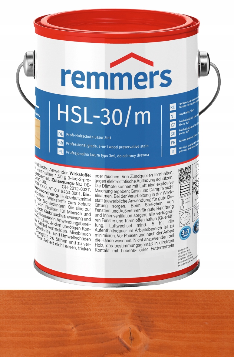 

Remmers HSL-30 lazura drewna Hk-Lasur 2,5L teak