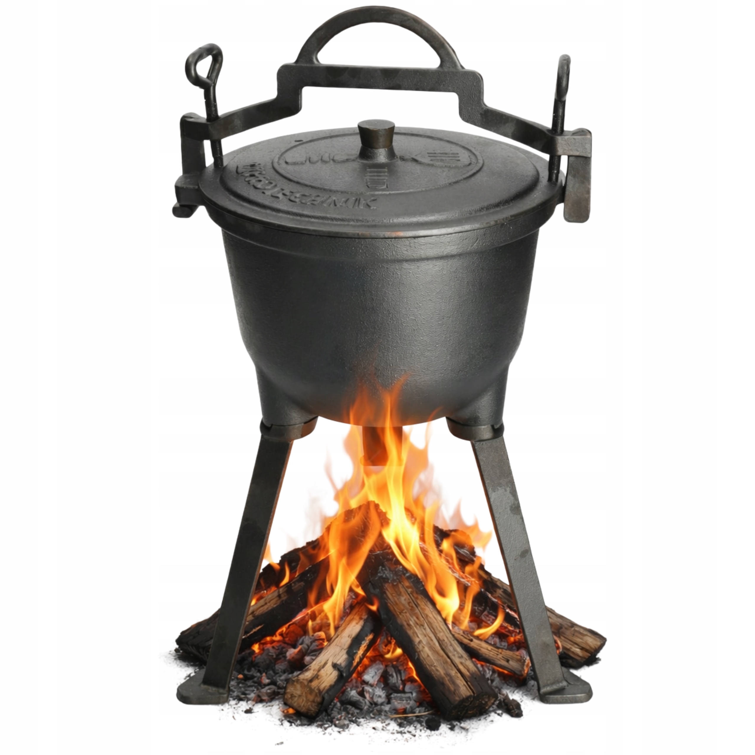 Litinový kotlík Lovecký hrnec maďarský 7 l pro ohniště