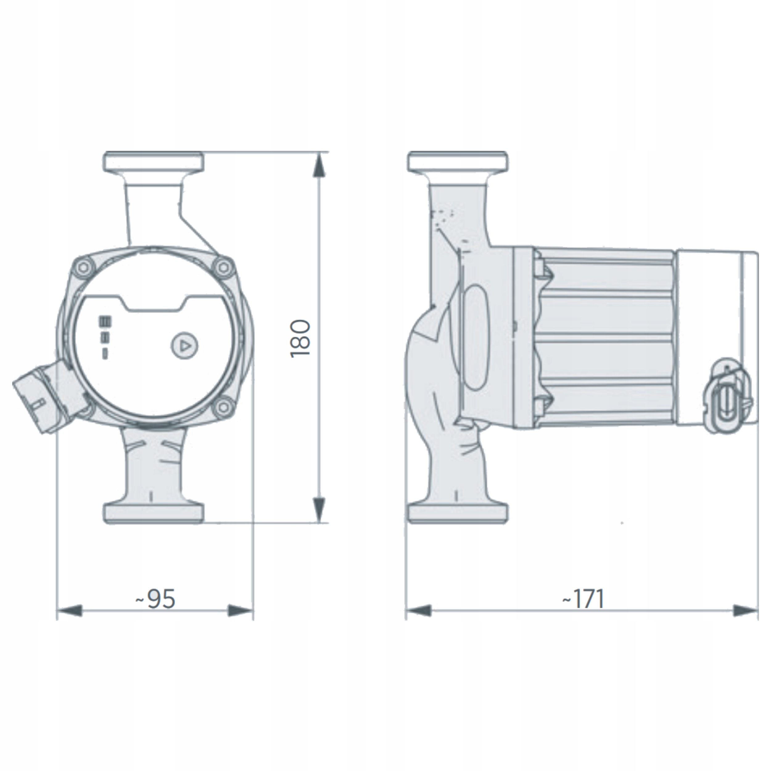 CIRCULATING PUMP FOR ELECTRONIC ENERGY-SAVING HEATING SYSTEM 25-40/180 Type pump
