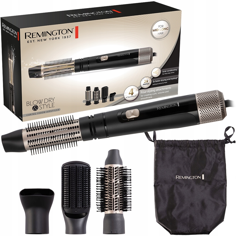 4w1 Suszarko Lokówka Lokówko Suszarka do Stylizacji Zestaw Remington