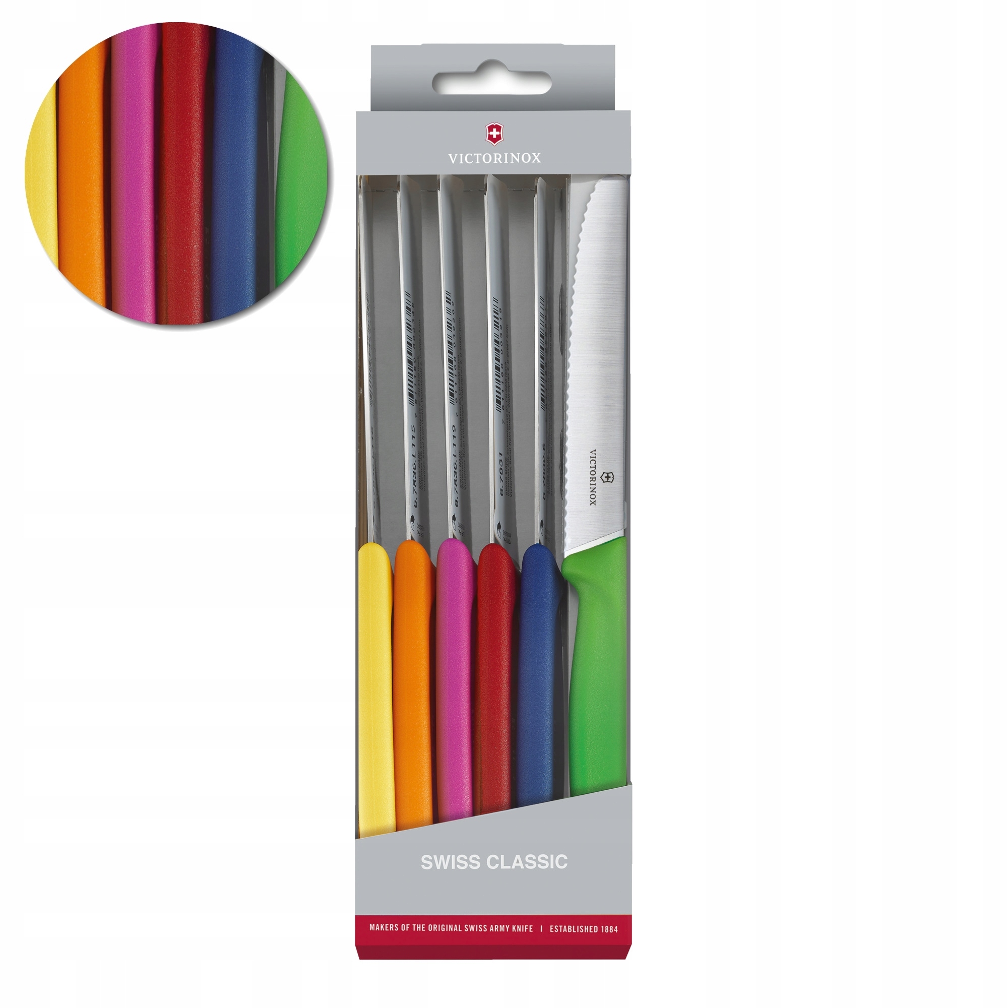 

noże kuchenne Victorinox zestaw 6 noży 6.7839.6G