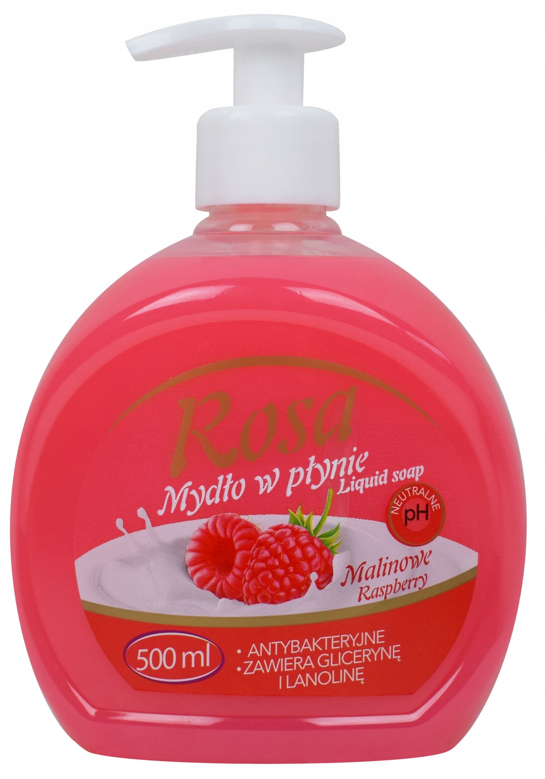 

Rosa Malinowe antybakteryjne mydło w płynie 500ML