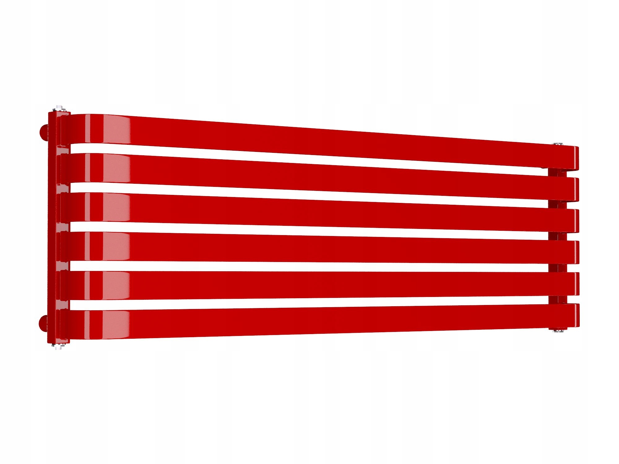 Dekoratívny horizontálny radiátor Dakar 100x395 červený