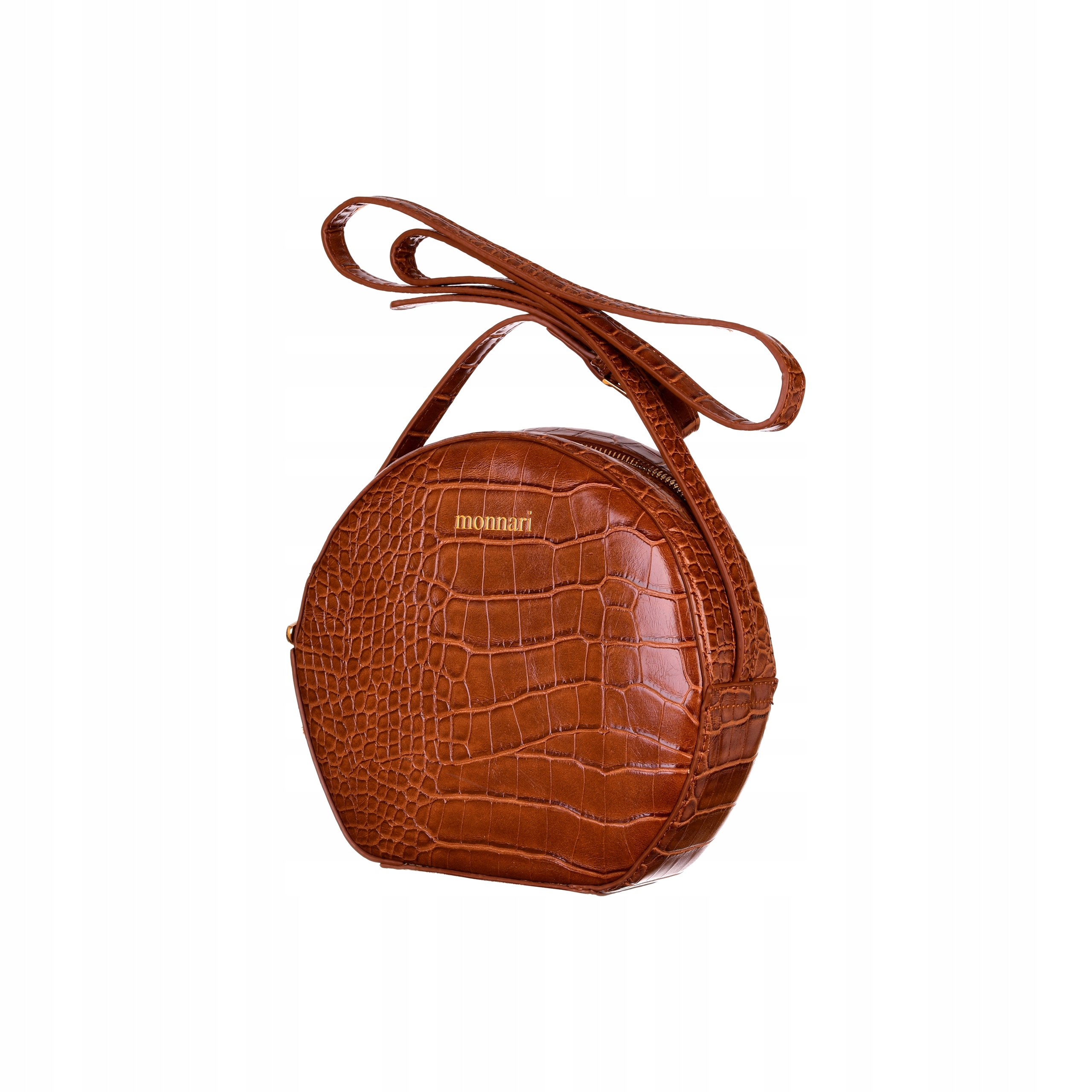 Torebka MONNARI Listonoszka Logo Na Ramię Okrągła Wzór dominujący bez wzoru