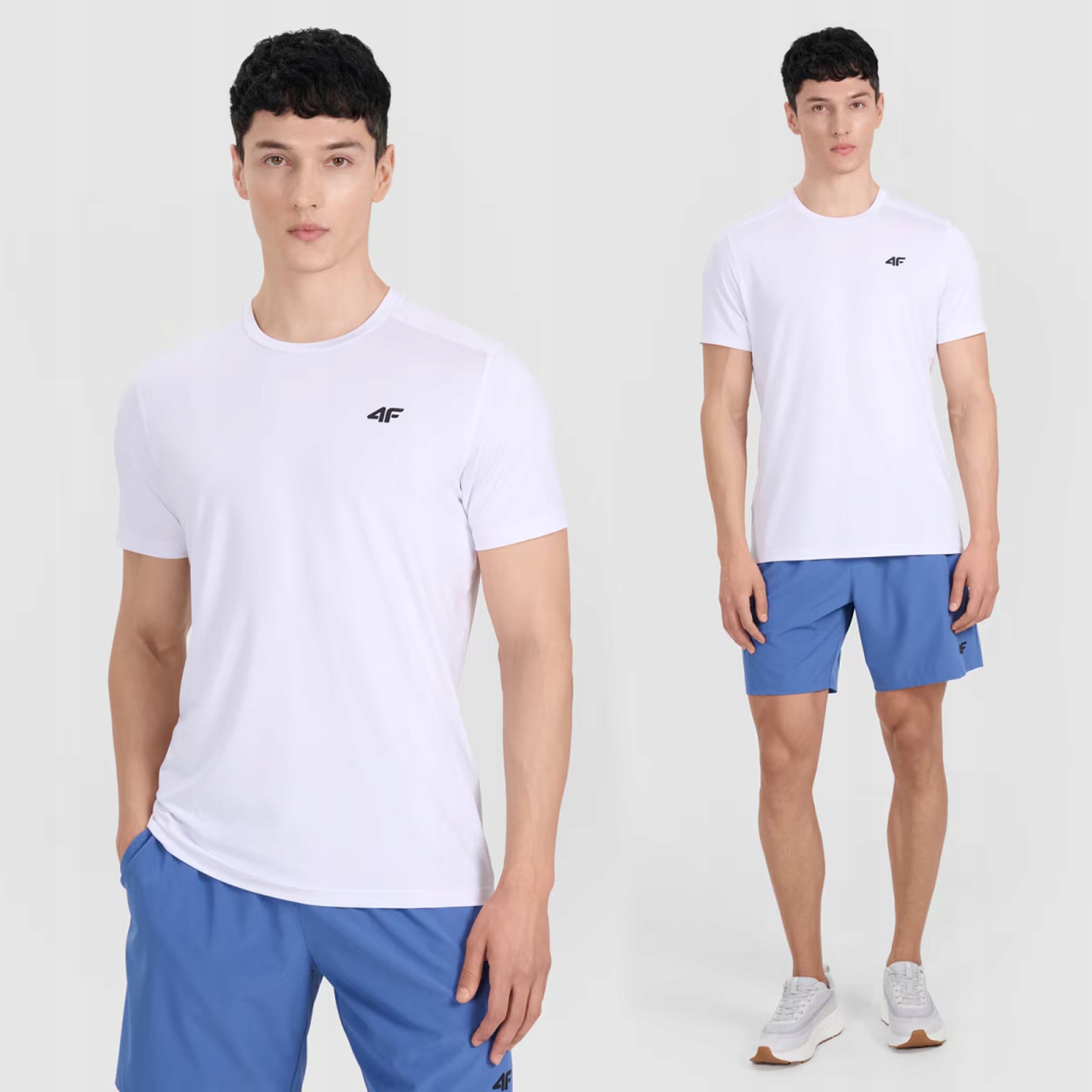 Koszulka Męska 4F T-shirt Treningowy Sportowy Basic Szybkoschnący Biały L