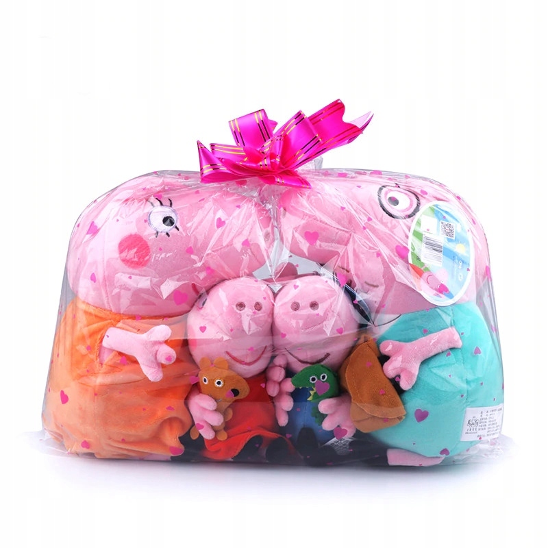ŚWINKA PEPPA CAŁA RODZINA ORYGINALNY ZESTAW 32cm Bohater Świnka Peppa