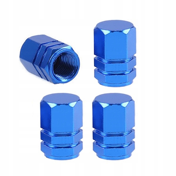 

Aluminiowe nakrętki na wentyle Amio niebieskie