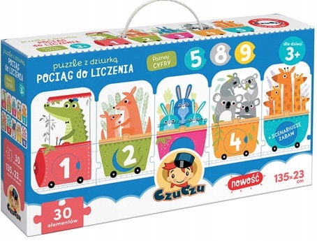 

Czuczu Puzzle Do Liczenia Pociąg Z Dziurką 30el 3+
