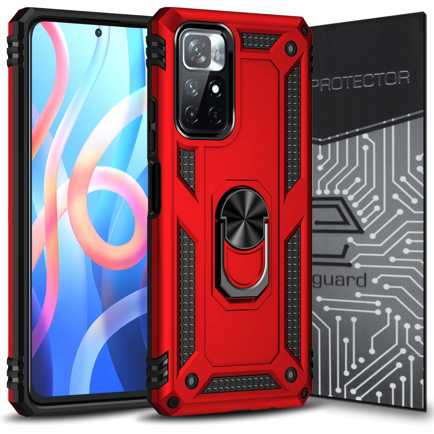 

Case Etui Pancerne+szkło do Xiaomi Poco M4 Pro 5G
