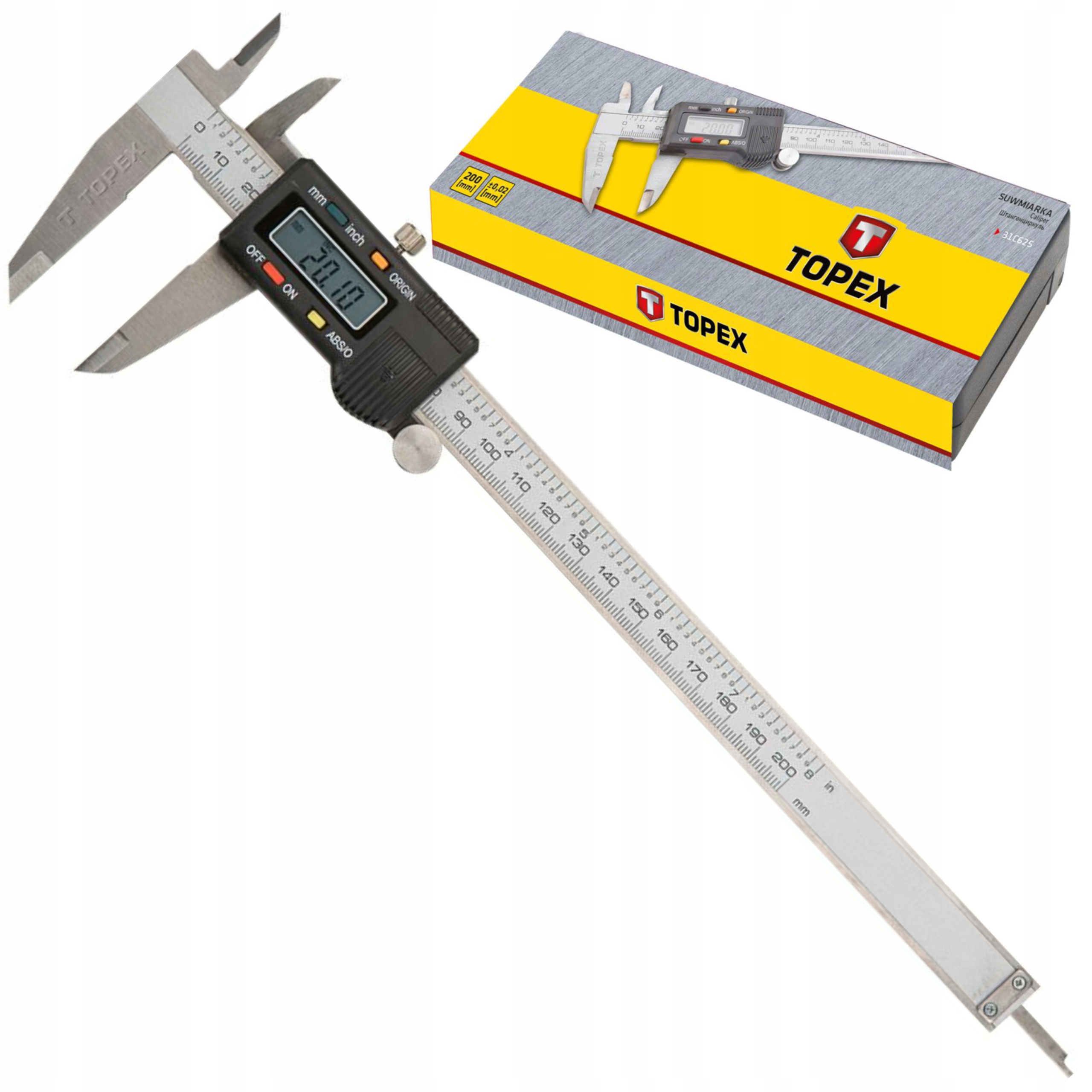 TOPEX 31C625 SUWMIARKA CYFROWA 200 MM