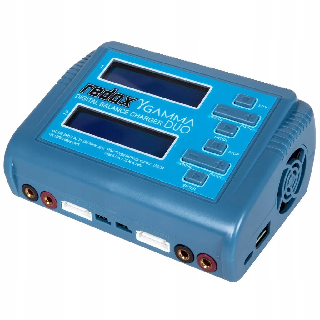 Mikroprocesorová nabíječka balancér Redox Gamma Duo s vestavěným napájecím zdrojem