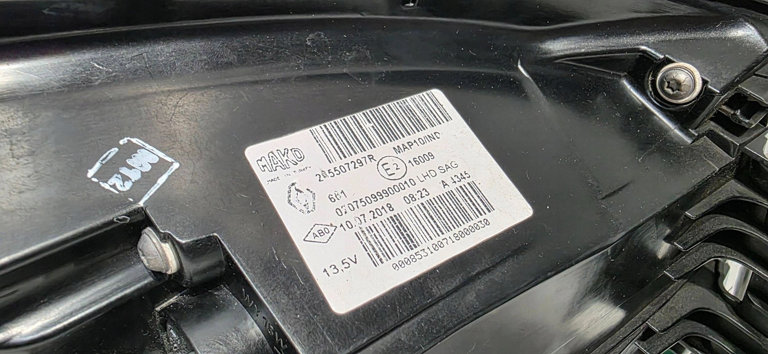 light rear right side Renault Megane IV 265507297R