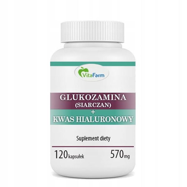 

Glukozamina kwas hialuronowy kapsułki 120 szt