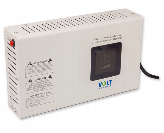 Stabilizator Napięcia Prądu Avr 2000 Va Slim 8% Volt Polska Gr