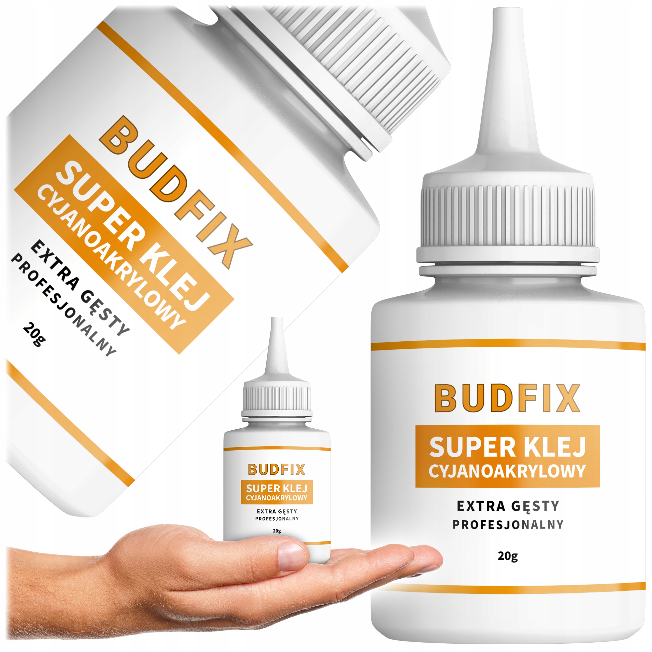 Klej Cyjanoakrylowy Sekundowy Przemysłowy Żel 20g Ca Mocny Nie Ścieka Piony