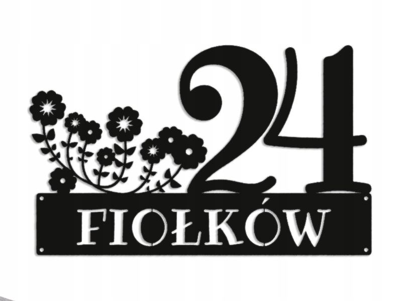 Číslo Na Dom 80 cm Tabuľa Adresa Ocel 2 mm Grafika 5359