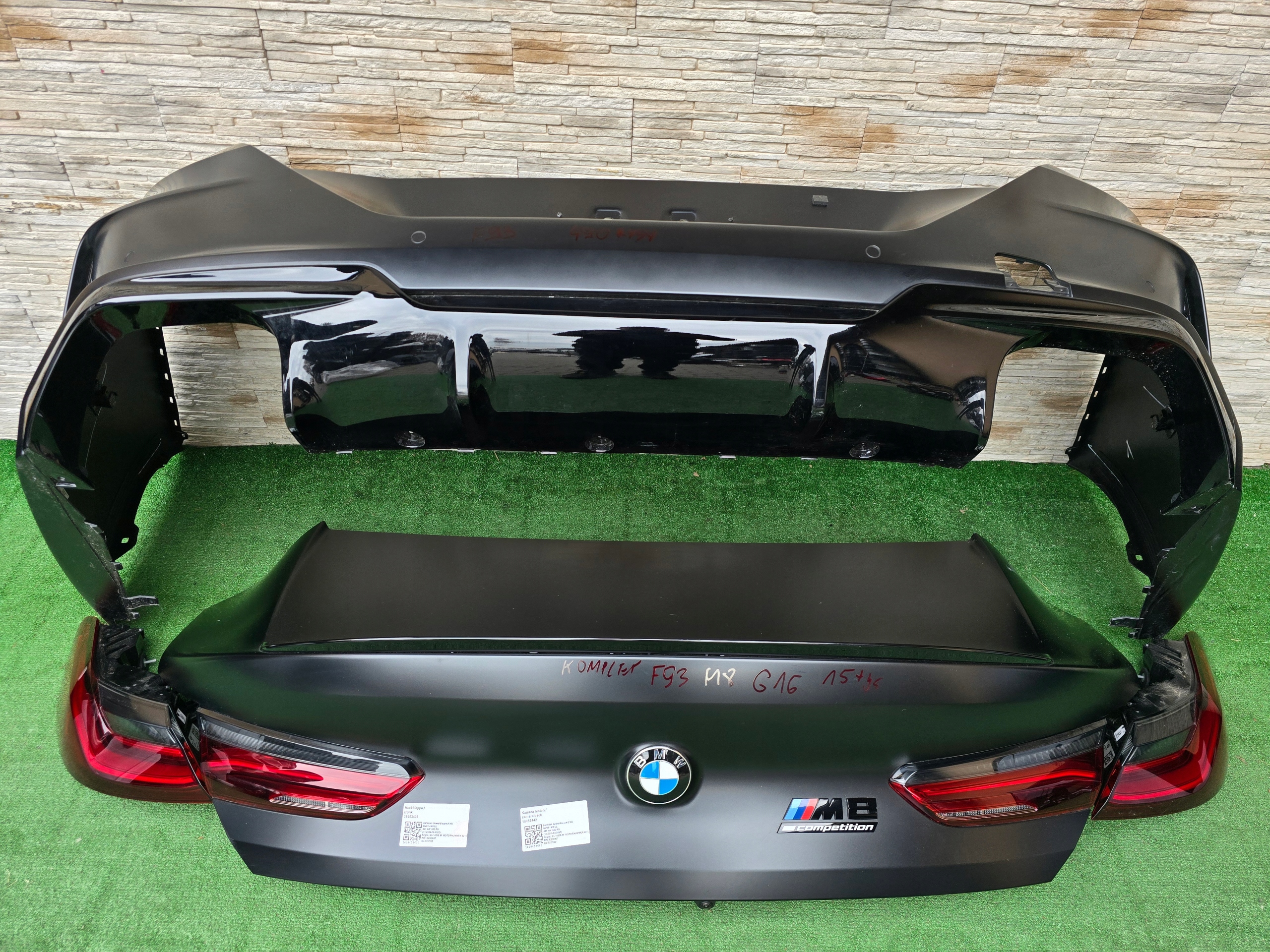 ZDERZAK TYŁ KLAPA TYŁ LAMPY TYLNE BMW M8 F93