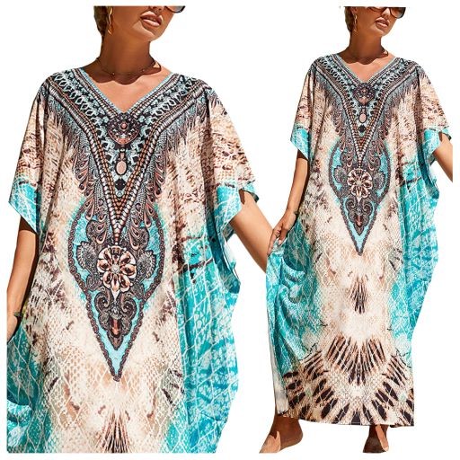 

Pareo długa narzutka Letnia tunika Boho sukienka