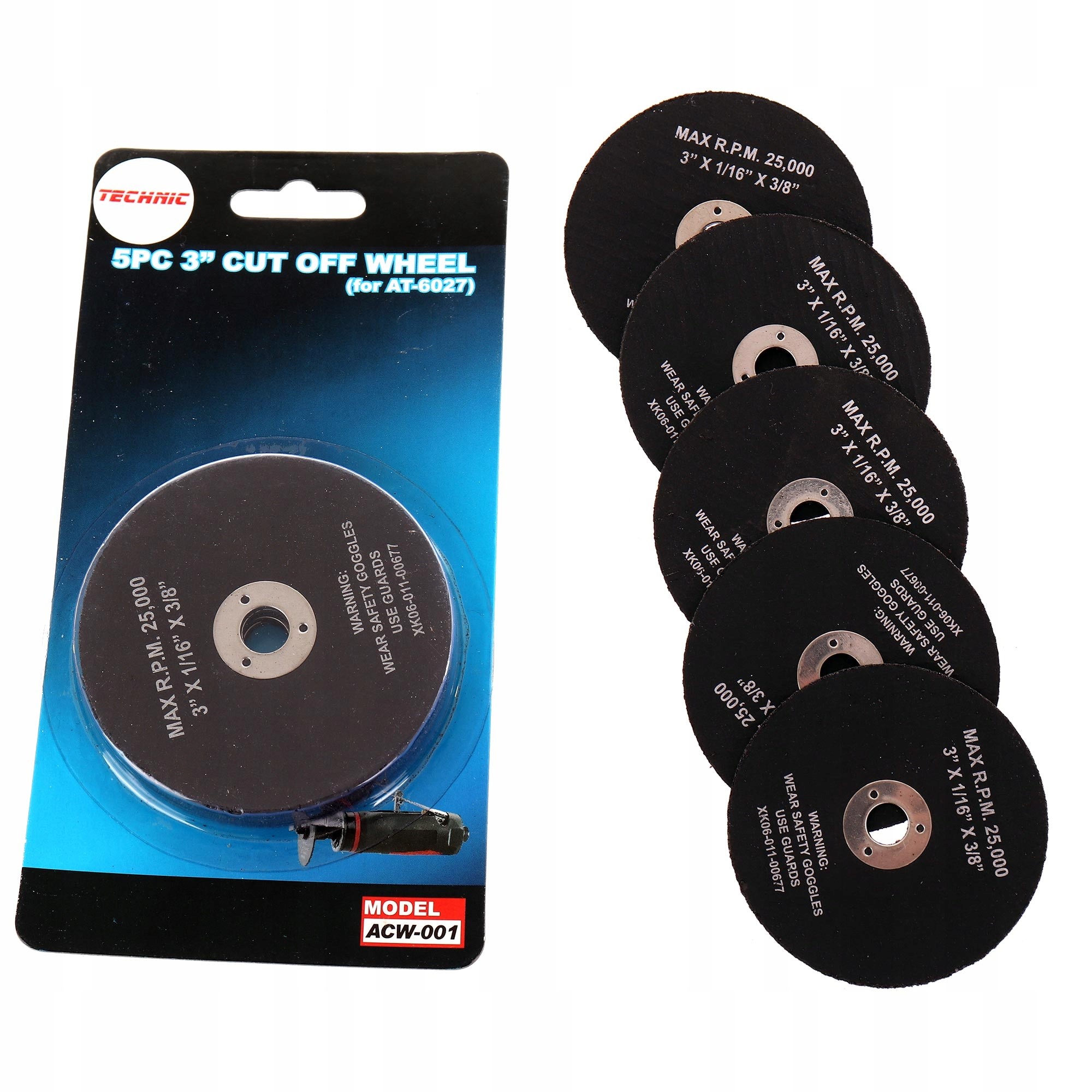 

Tarcze 5 szt. do cięcia metalu 75mm x 10mm ACW-001