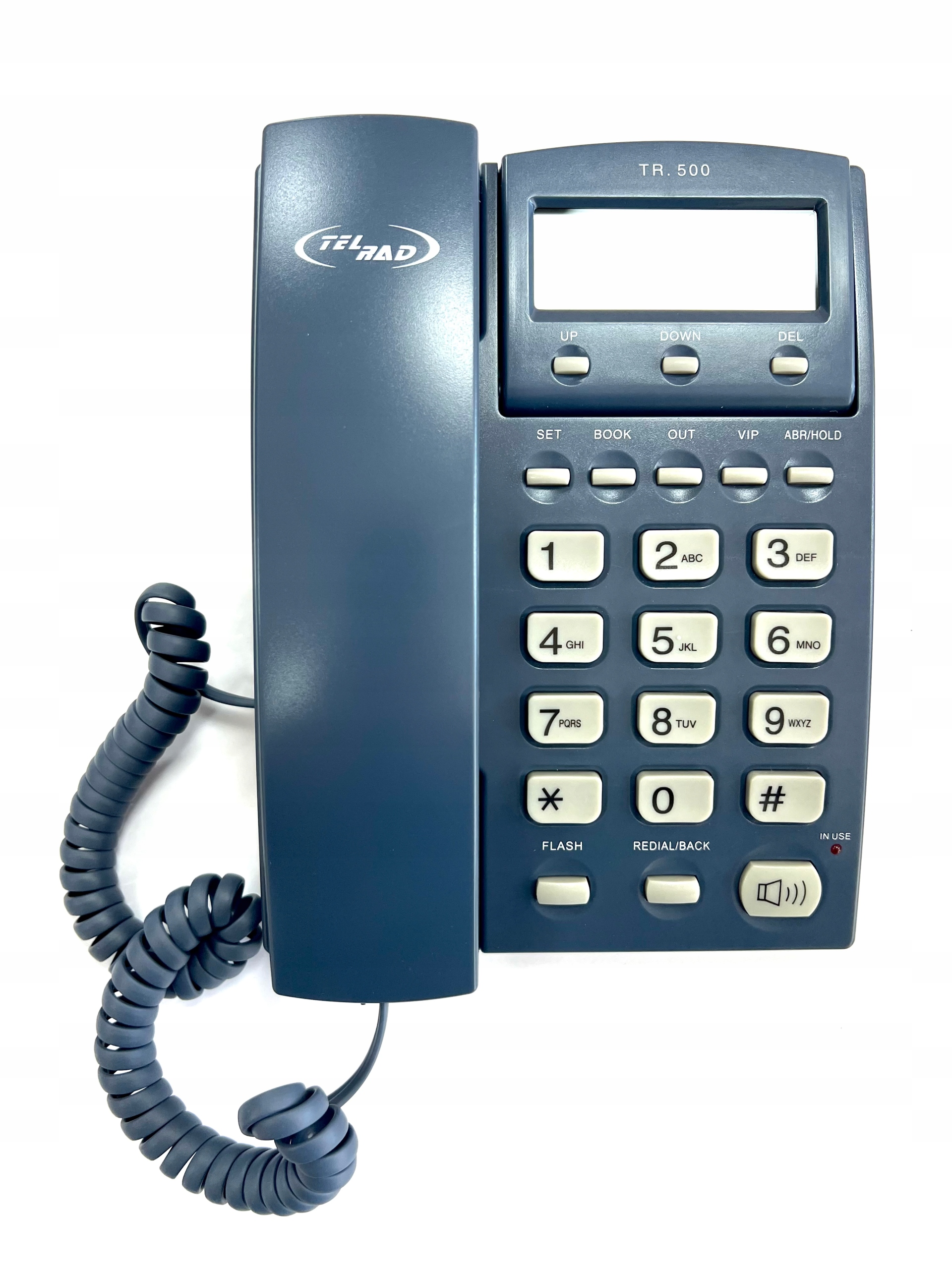 Telefon stacjonarny przewodowy Telrad Tr 500 ciemnoniebieski