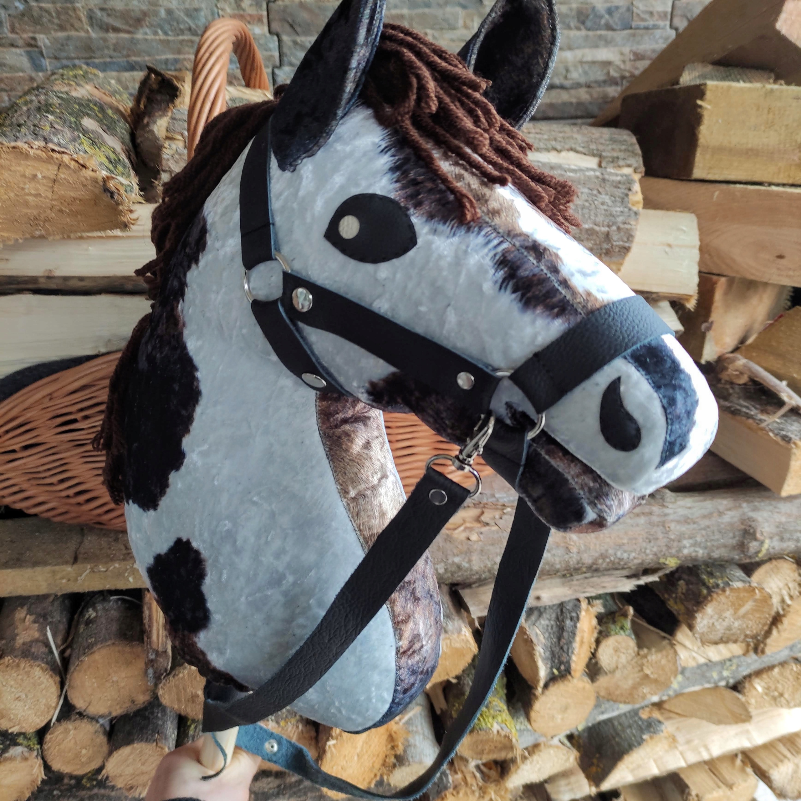 Kůň na tyči latinský, hračka "hobby horse"