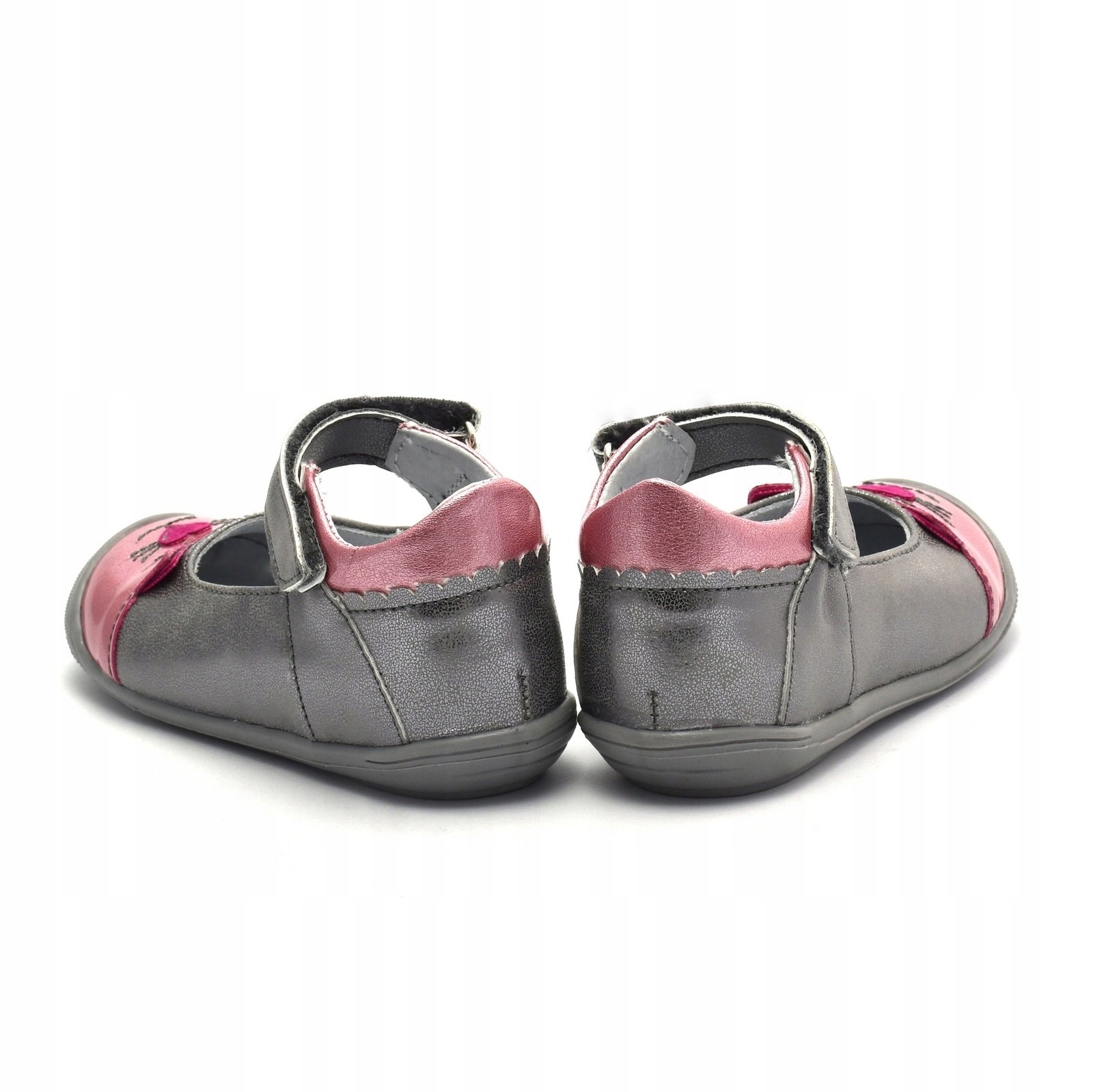 Baleriny dziecięce Kornecki 06784 szaro-różowe 20 Płeć dziewczynki