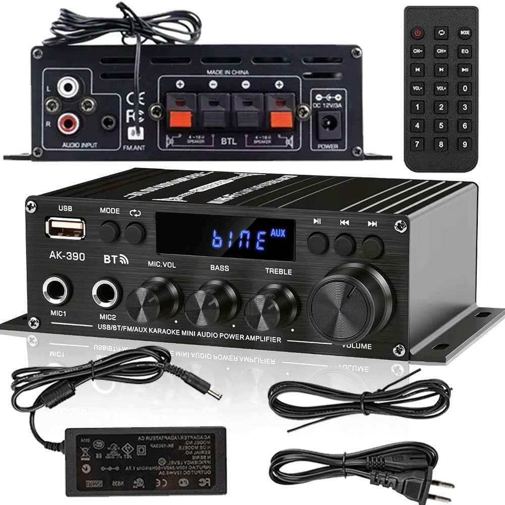 Digitální Stereo Audio Zesilovač Bluetooth 5.0 600W Receiver 12V Výkonný