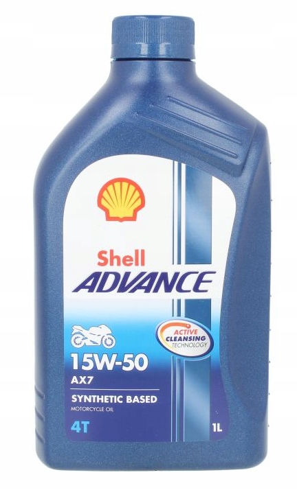 Olej Motocyklowy SHELL Advance 4T AX7 15W-50 20L Rodzaj syntetyczne