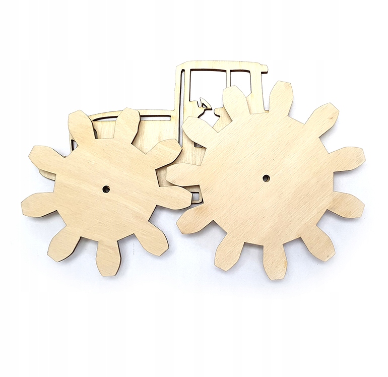 

Traktor ciągnik z ruchomymi kołami manipulacyjnej