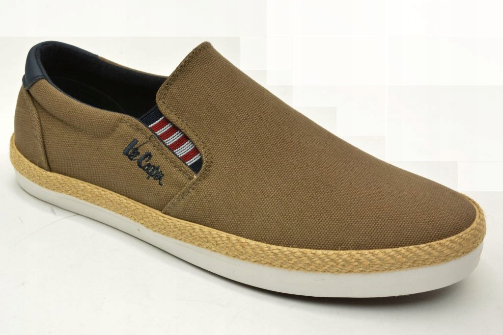 Lee Cooper 3263M pánské tenisky hnědé nazouvací slip on vel. 40