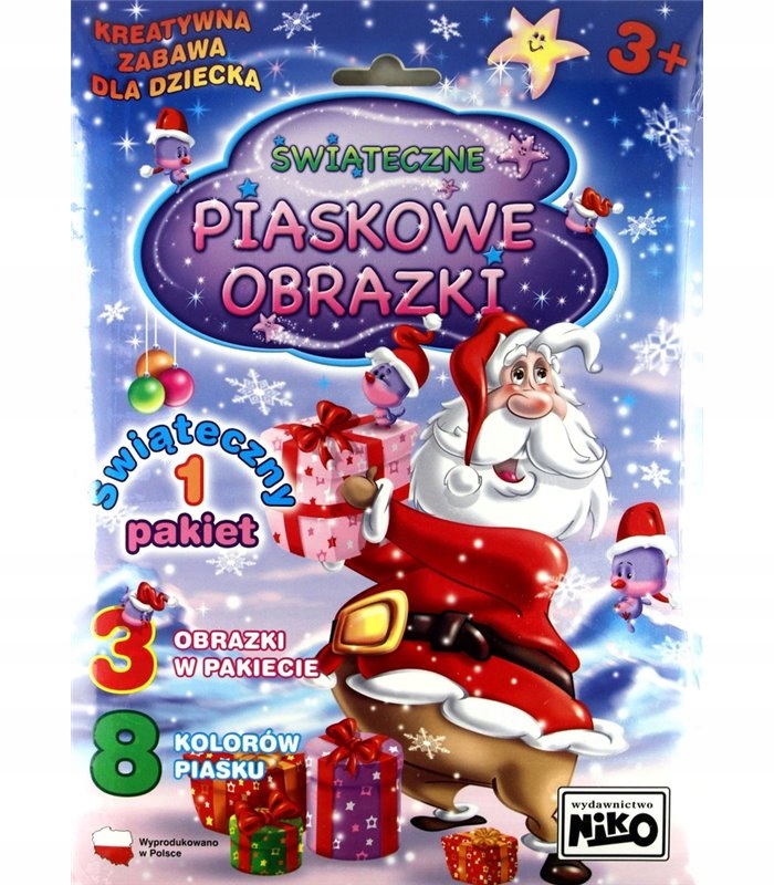 

Piaskowe obrazki Świąteczne malowanie piaskiem