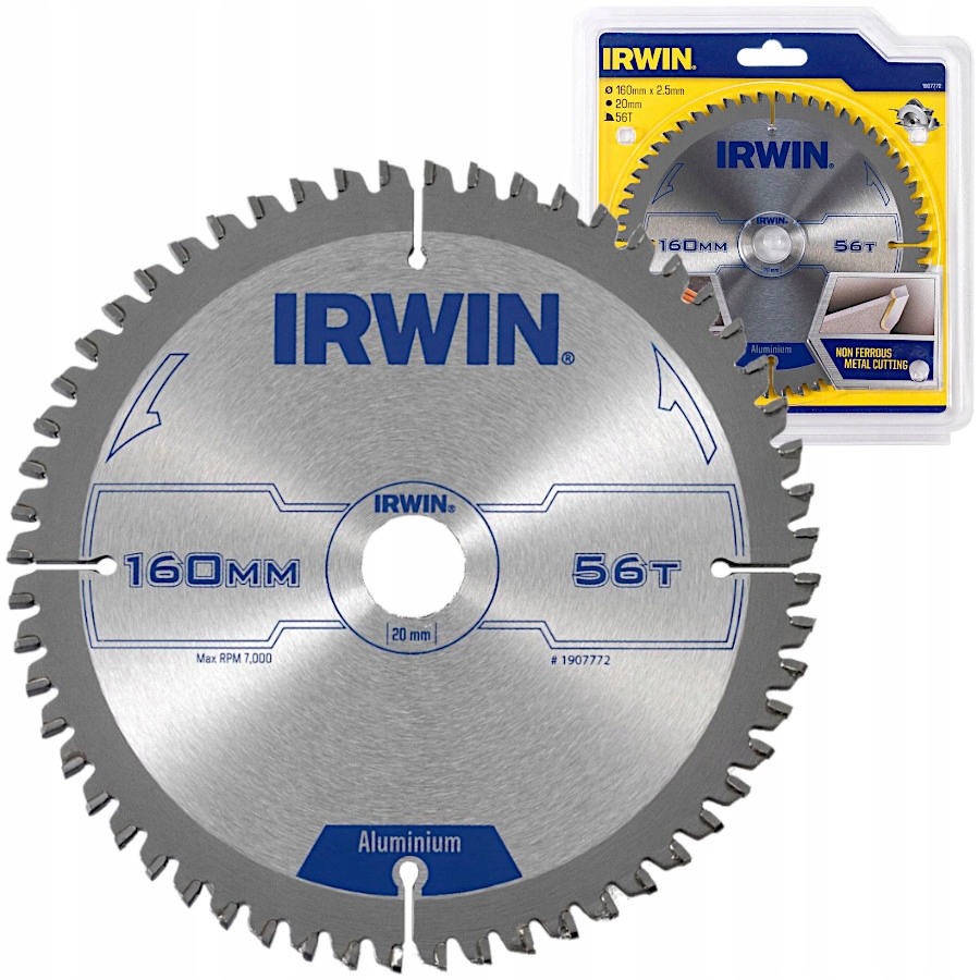 

Irwin Piła spiekowa do aluminium 160 x 20 mm 56z