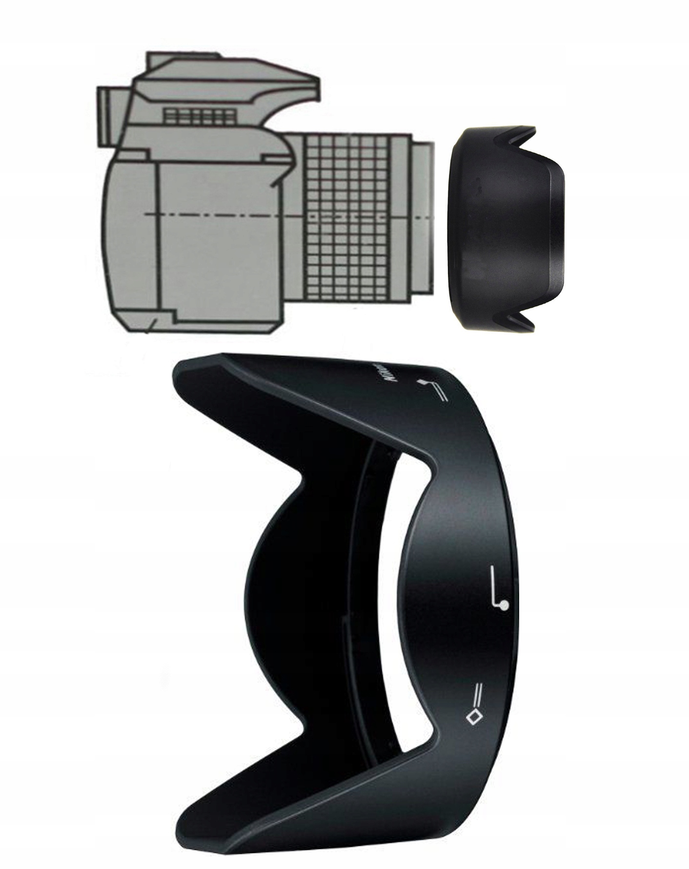 

Nikon D3000 Osłona Przeciwsłoneczna Af-p 18 55