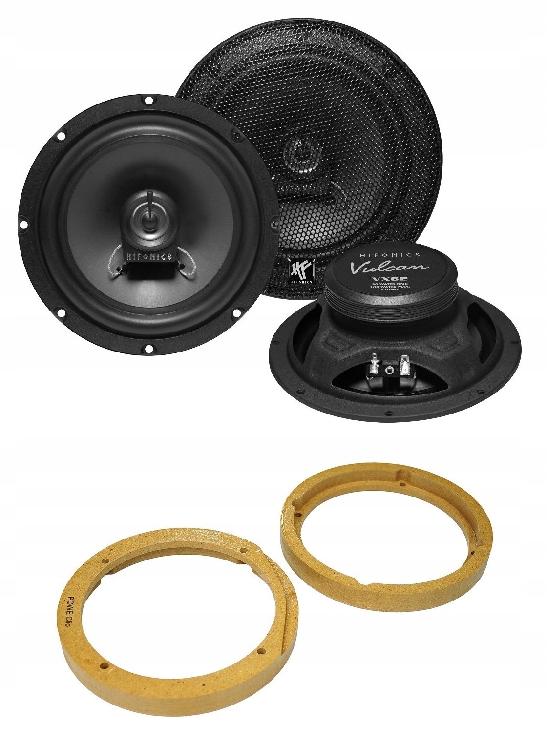 HiFonics VX62 Reproduktory do auta 165 mm Renault Laguna 2 Thalia 1 Vzdialenosť