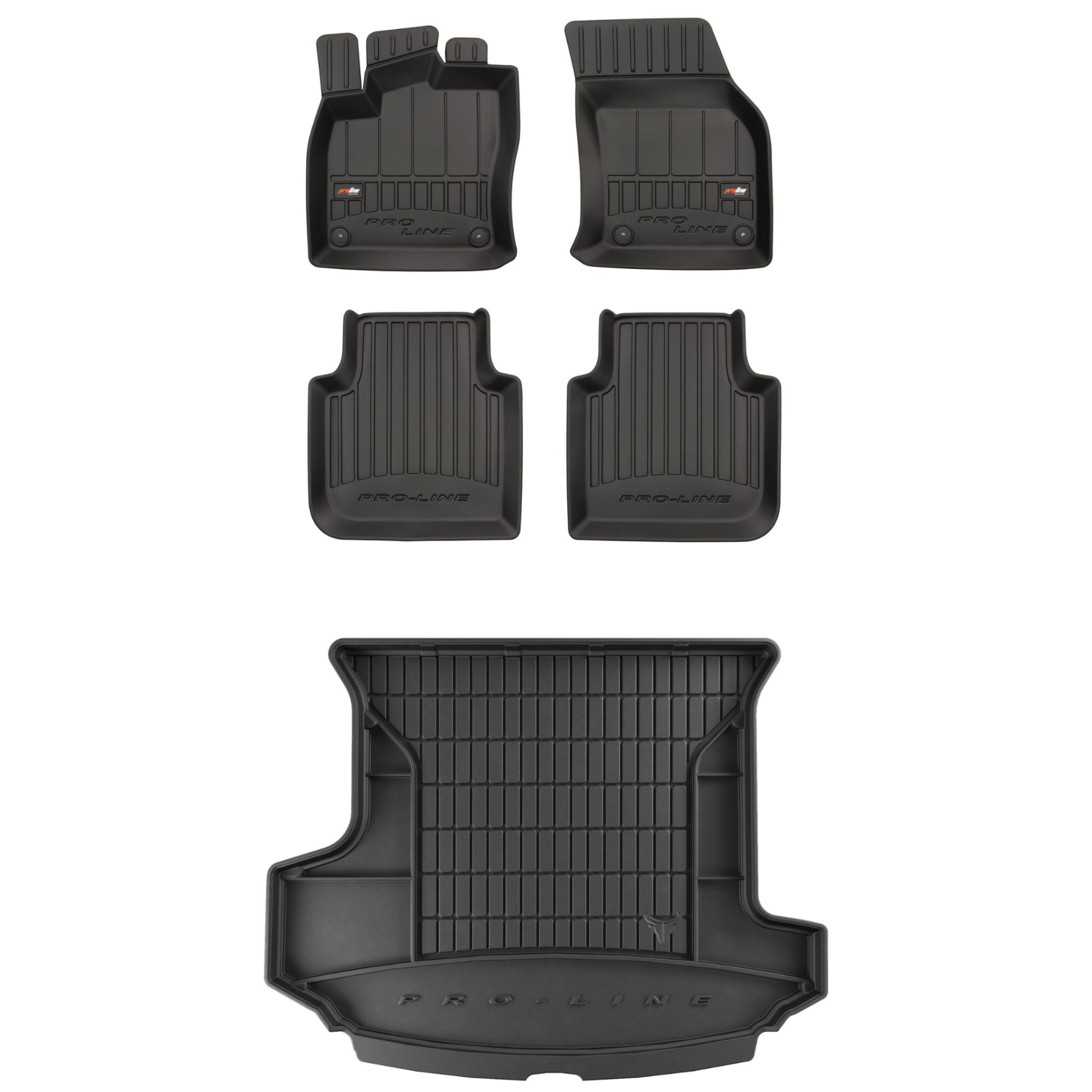 Sada gumových koberců a rohožek pro Škoda Kodiaq 2016-2024