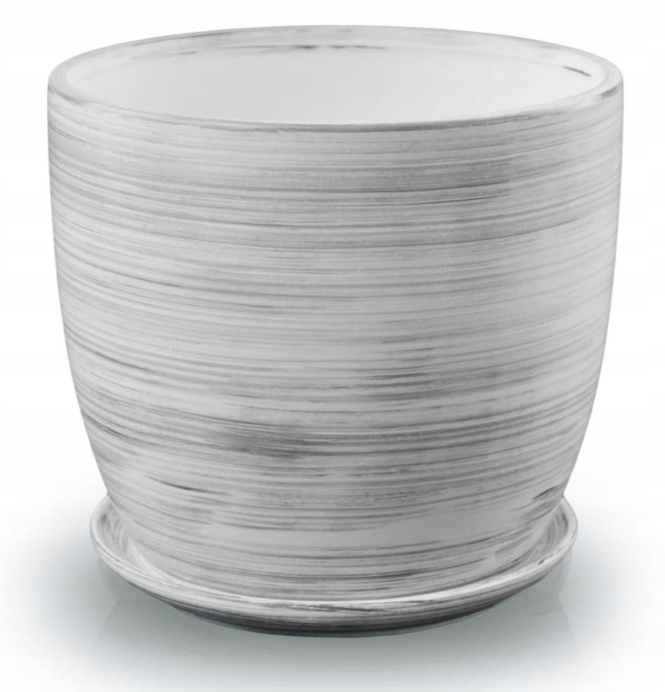 

Donica ceramiczna z podstawkiem 20x18 cm