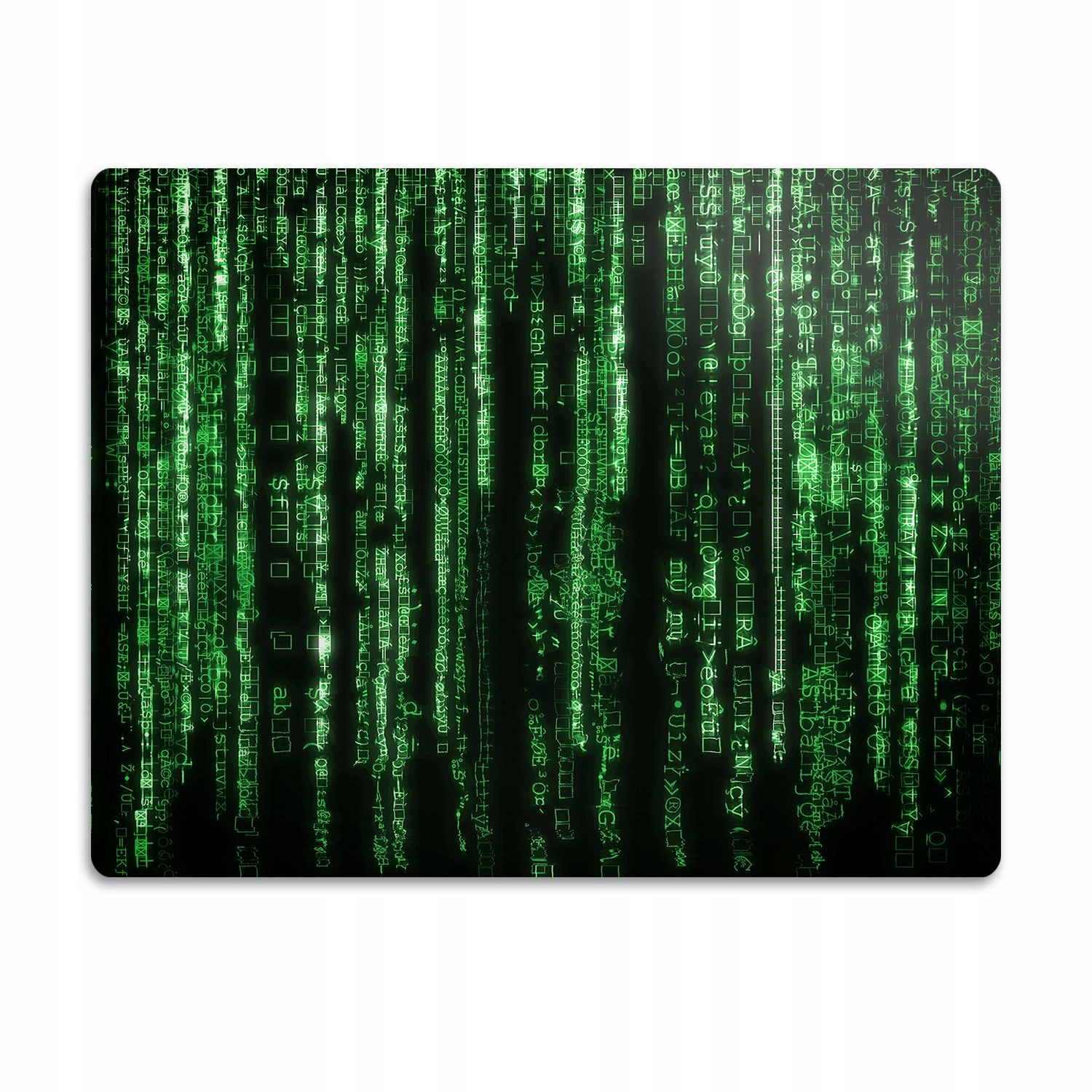 Levně Ochranná podložka pod misky Zelená matrix 90x60 cm