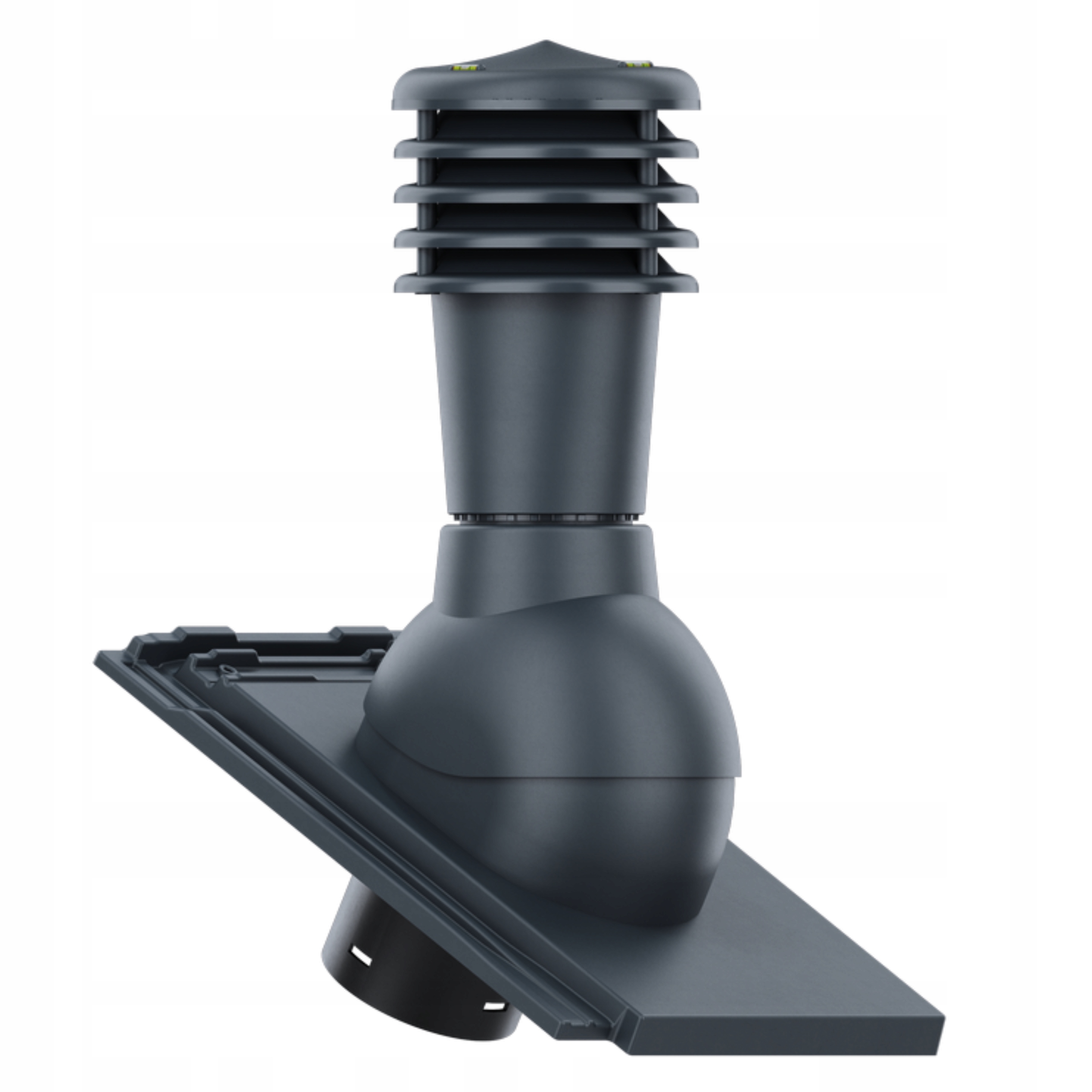 Větrací komín Smart fi125 střešní taška Koramic Orea 9 Šedá Antracit