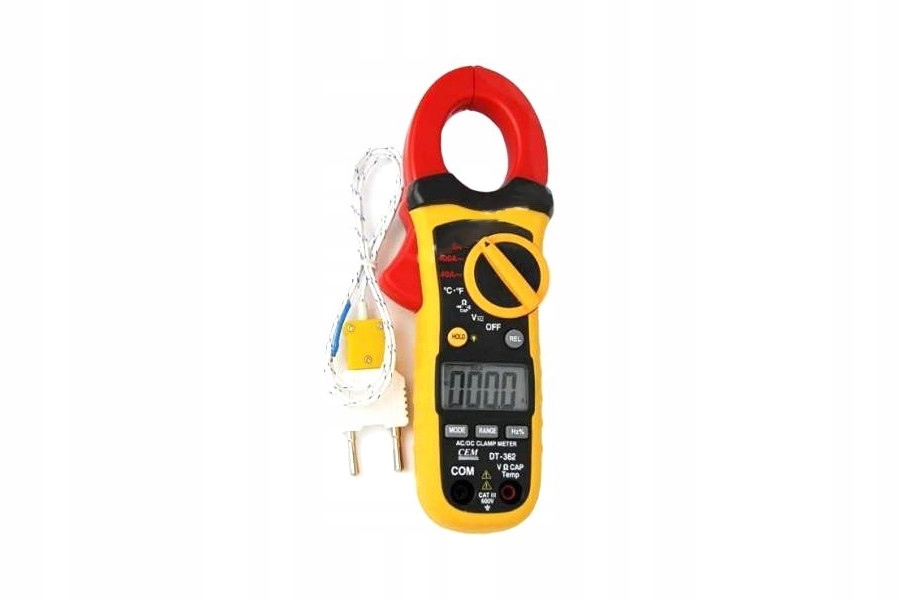 

Miernik Multimetr Cęgowy 400A Ac/dc Cem DT-362
