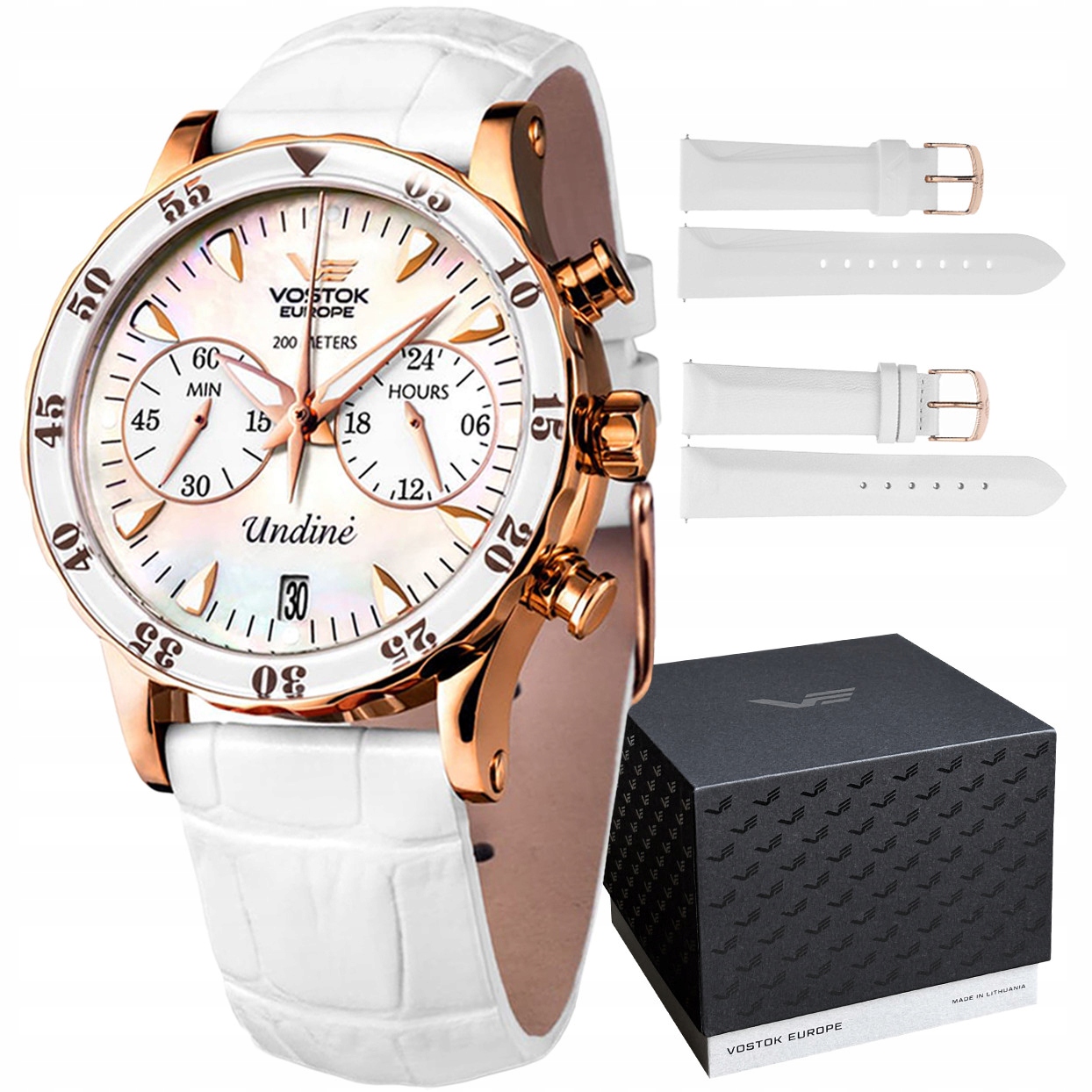 Dámské hodinky Vostok Europe VK64-515B528 bílé