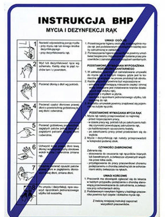 

Znak Instrukcja Bhp Mycia I Dezynfekcji Rąk