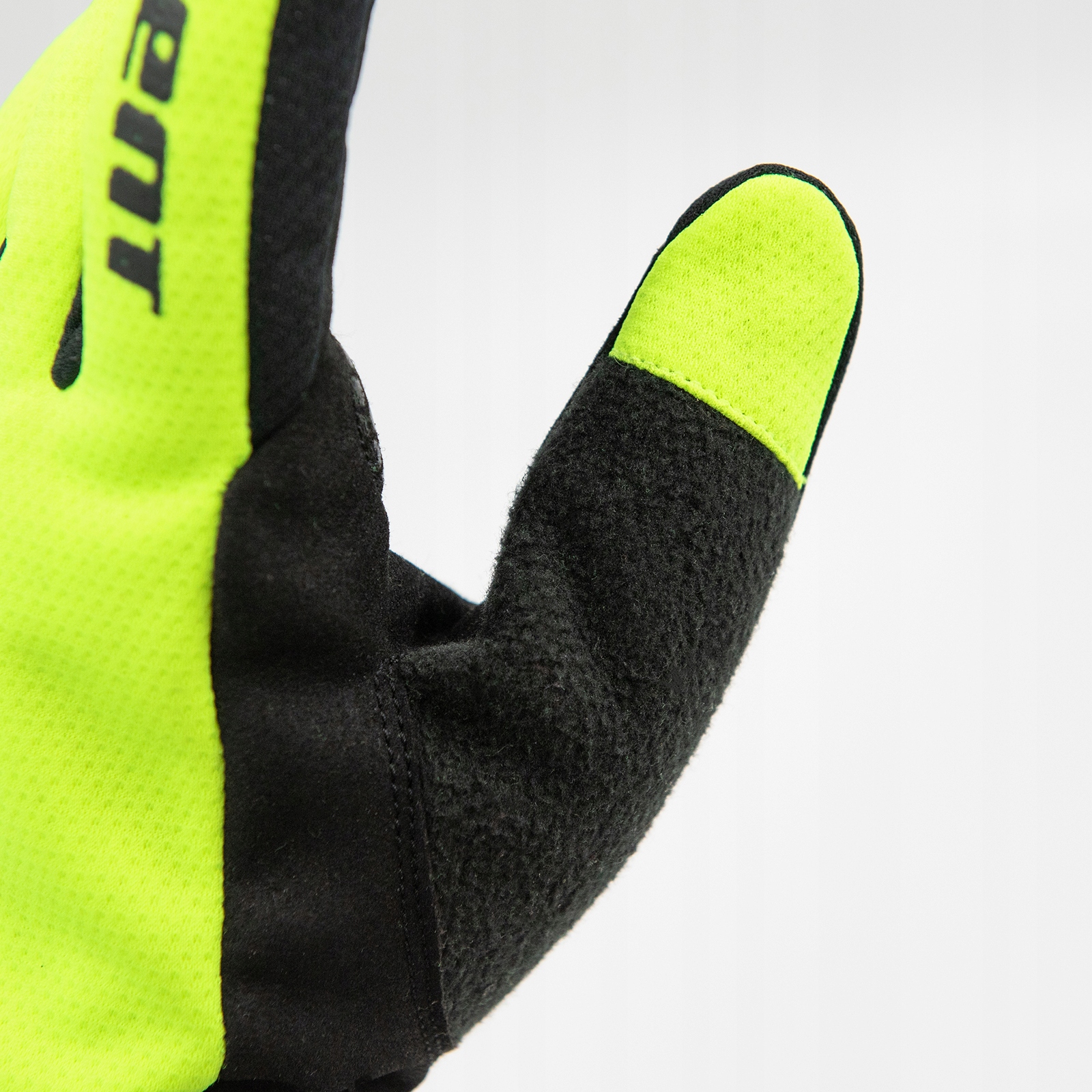 Rękawiczki rowerowe ocieplane Accent Igloo żółte fluo zimowe z palcami M Rozmiar M