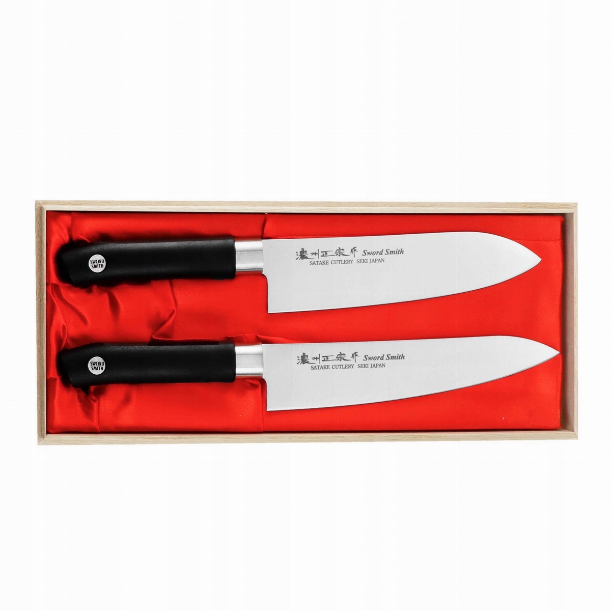 Satake Sword Smith Zest. Šefa+Santoku v drevenej krabičke