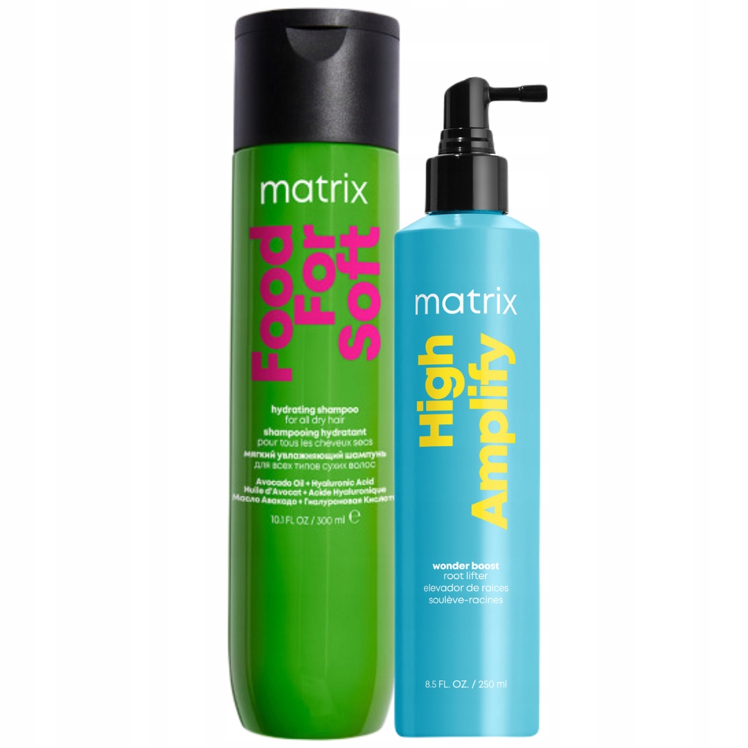 Food For Soft Szampon Nawilżający i High Amplify Wonder Boost Spray