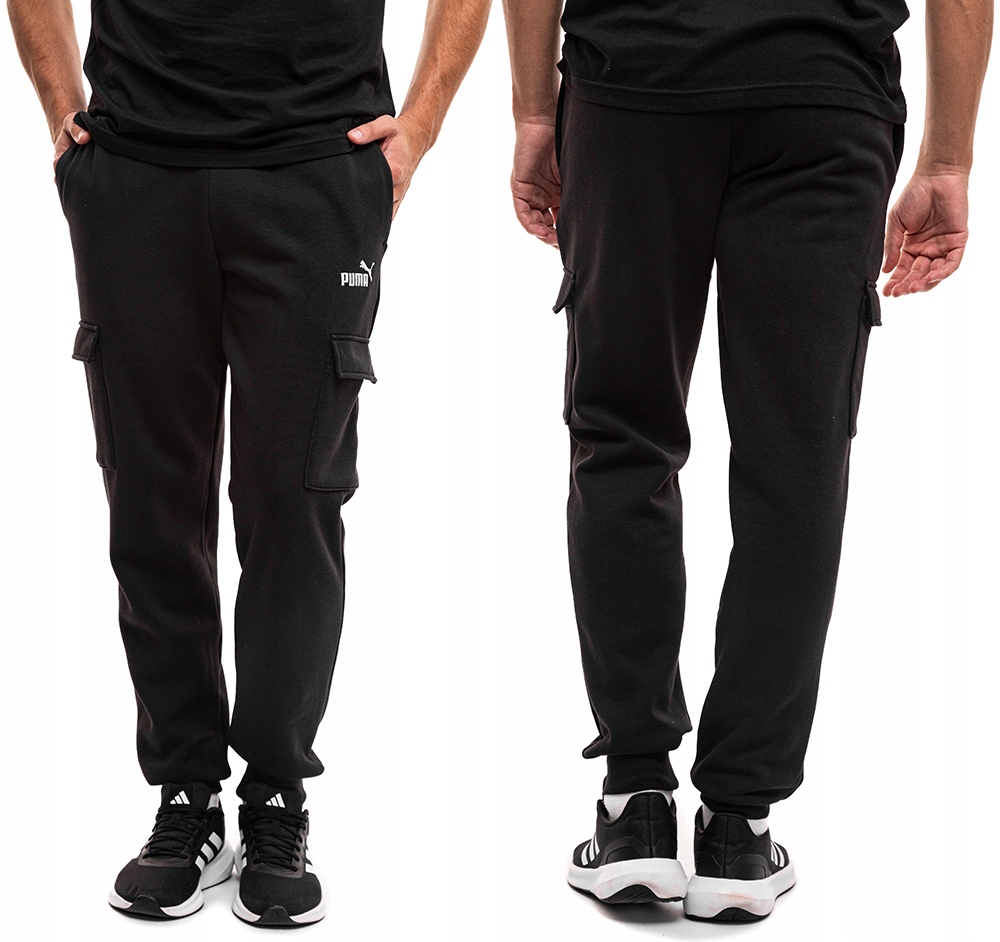 Pánské teplákové kalhoty Puma Cargo Sportovní bavlněné tepláky Černé vel S