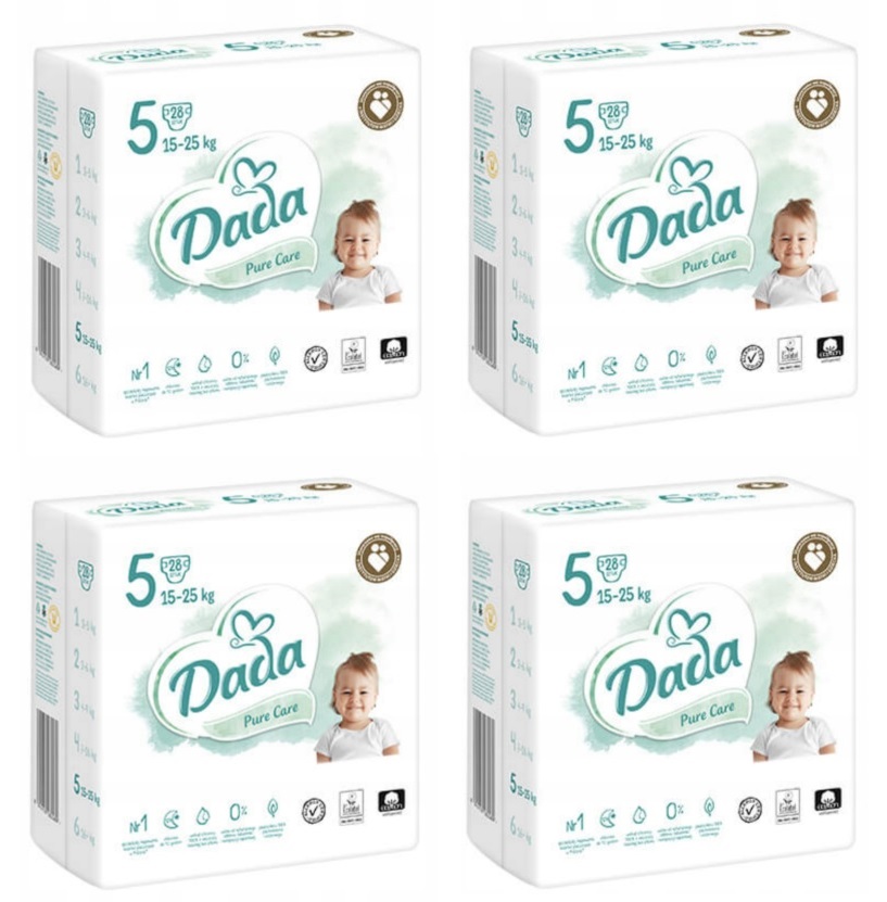 Pieluszki Dada Pure Care Rozmiar 5 3x28 84 szt.