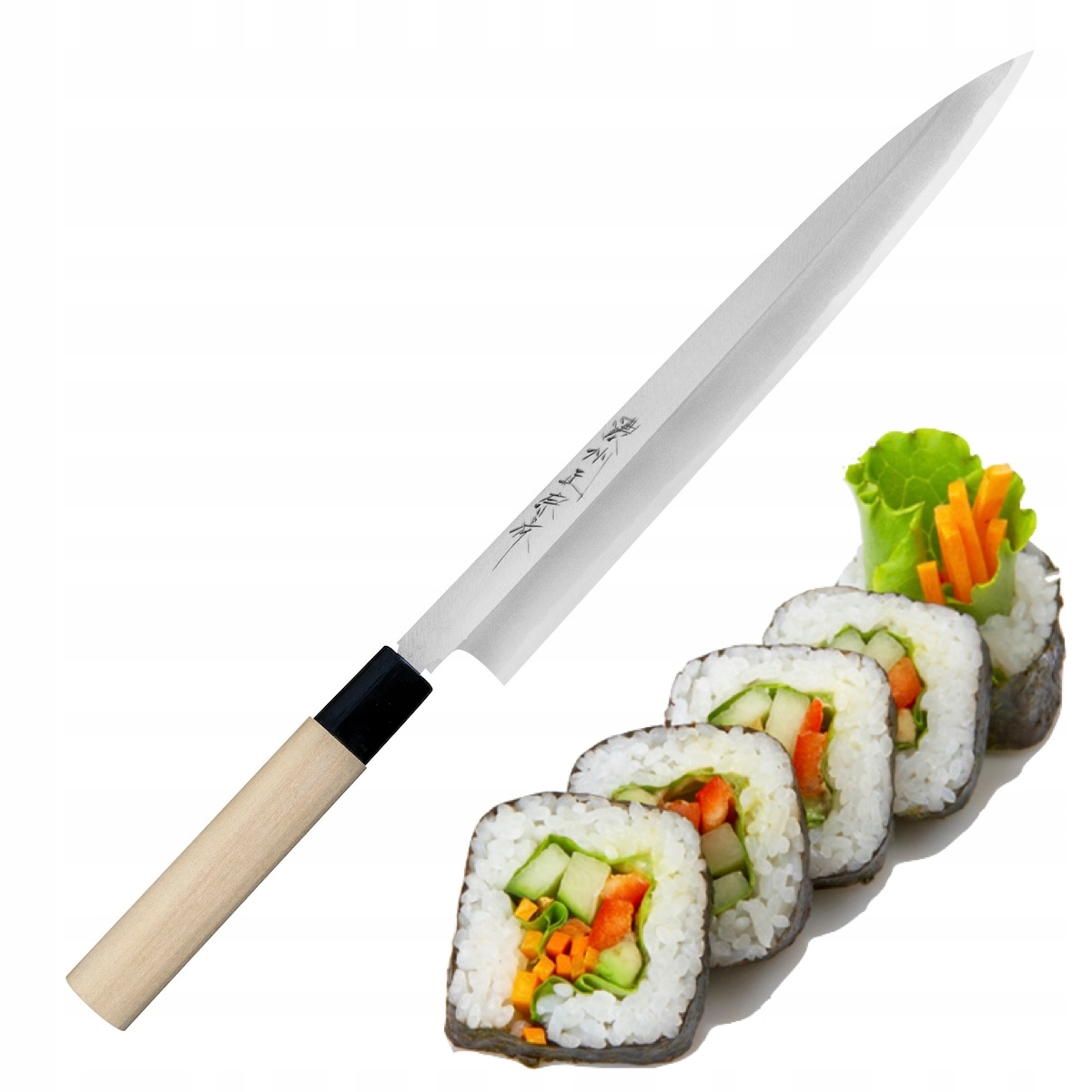 Satake Shirogami#2 Pro Japonský ostrý kuchynský nôž Yanagiba na sushi 27 cm