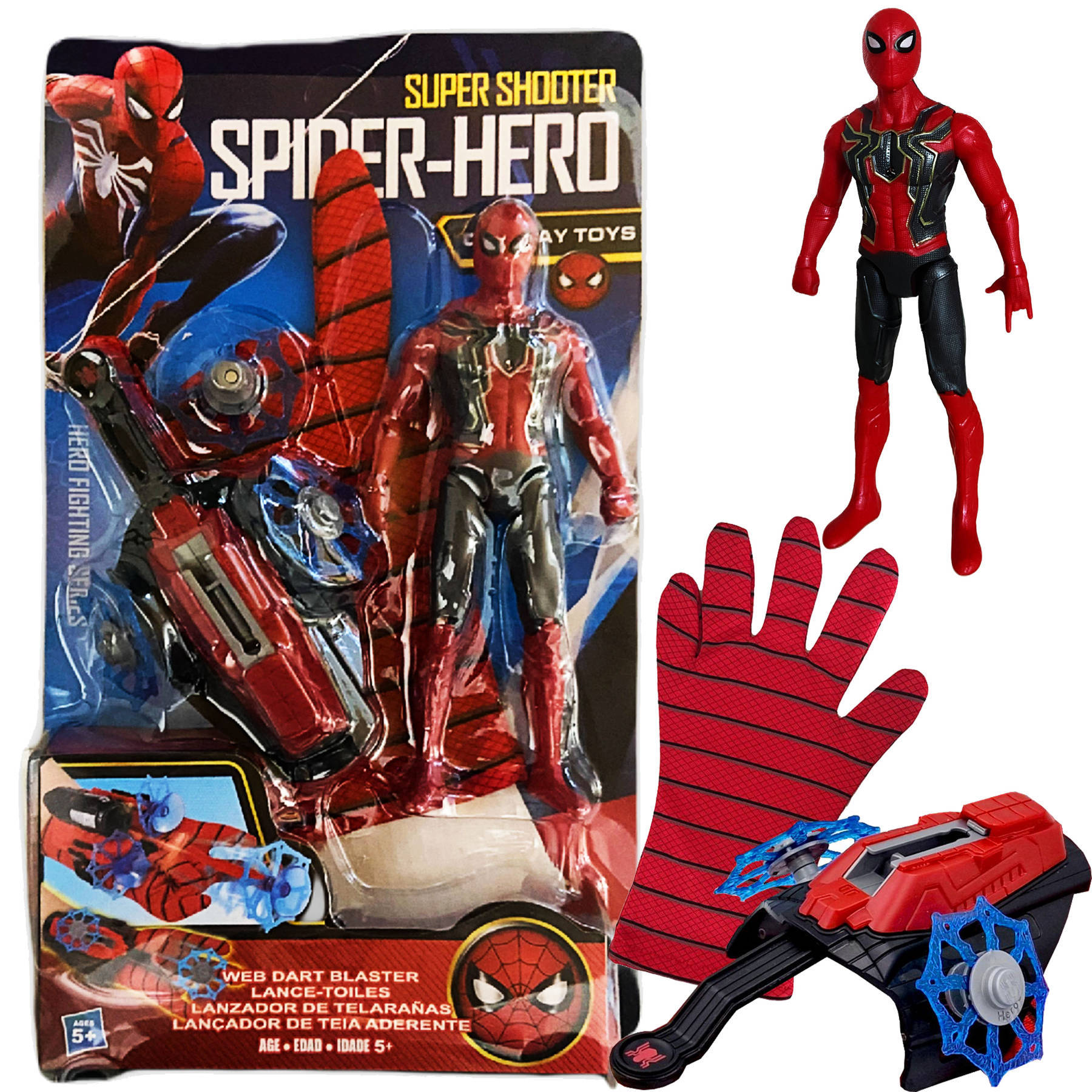 

Spiderman Rękawica Wyrzutnia Strzela Sieć Figurka