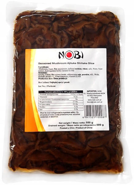 

Shiitake Ajitsuke, grzyby w słodkiej zalewie 500g